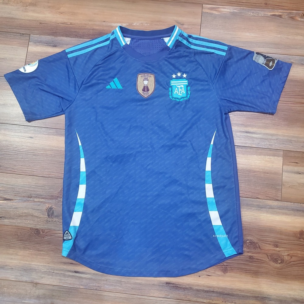 Adidas Argentina 2024 Copa America Jersey Blue Jesse 28 Authentic Soccer Shirt